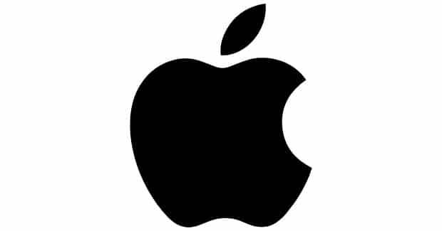 apple logo black
