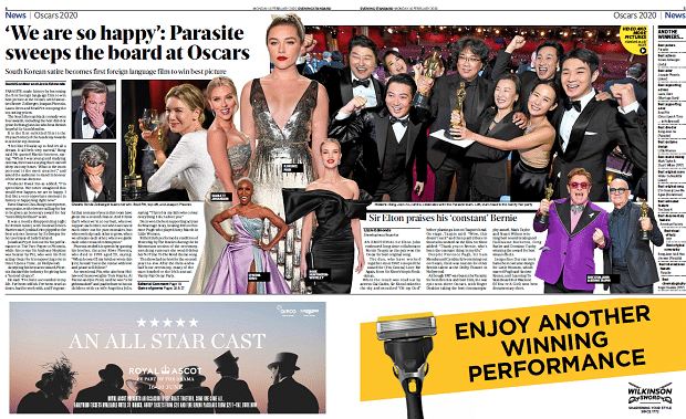 wilsword Wilkinson Sword partners Evening Standard and Independent for newsjacking creative campaign