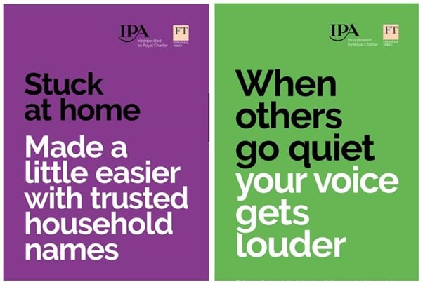 ipa ads IPA runs newspaper ads encouraging brands to advertise in downturn