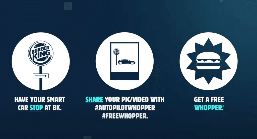 #AutopilotWhopper: Burger King turns smart car bug into ad campaign