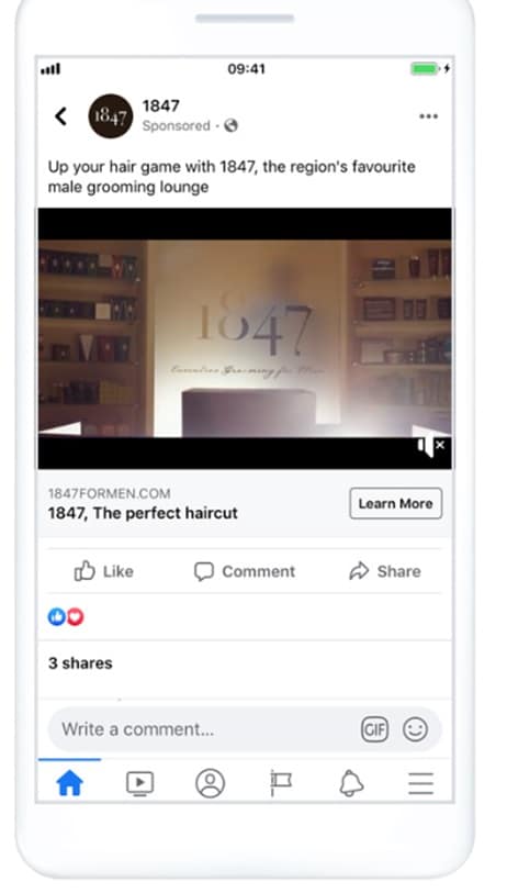Facebook data case srtudy- 1847 sample advert