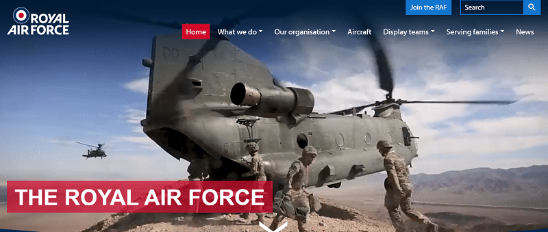 RAF revamps website with Imagen to boost marketing