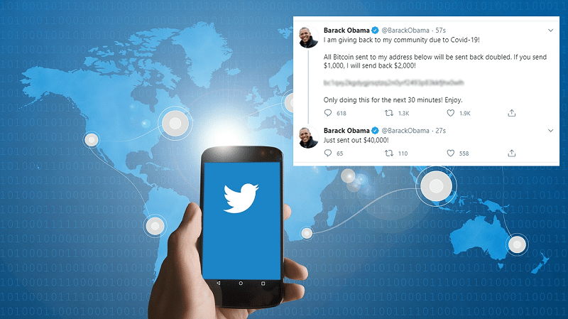 twitter hack obama Major Twitter hack sees Obama, Bezos and Kardashian targeted by Bitcoin scam