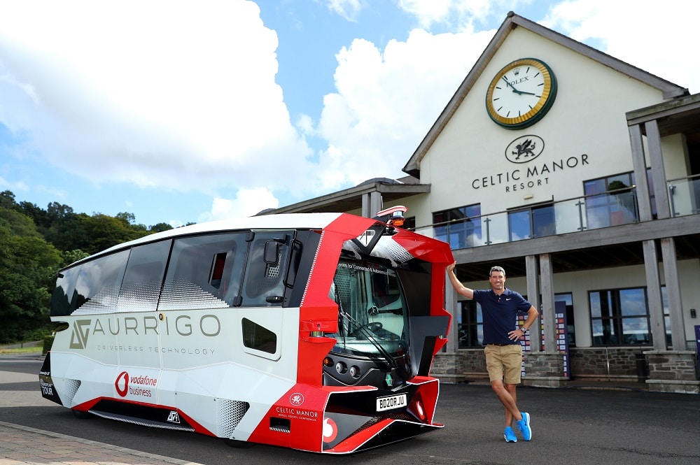 Vodafone develops driverless golf vehicles for Wales Open