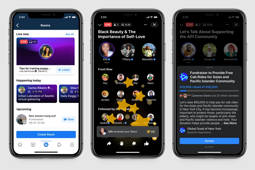 fb audio Facebook takes on Clubhouse with live audio chat rooms and ‘Soundbites’