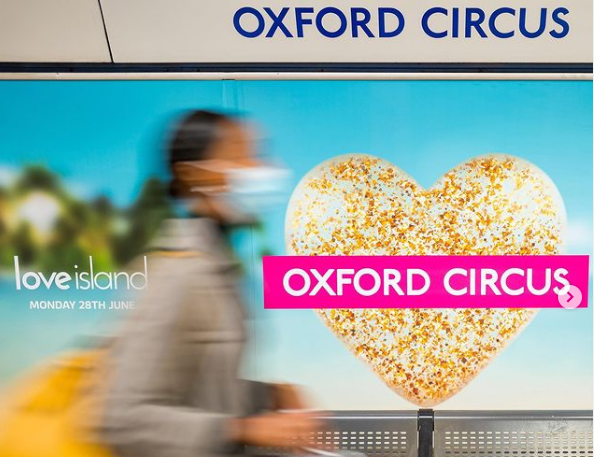 loveisox ITV2 brings Love Island to Oxford Circus Station and Brighton beach promenade for return of hit show