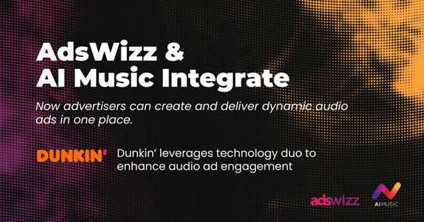 adswizz AdsWizz AI tool matches background ad music to each listener: Dunkin’ first brand on board