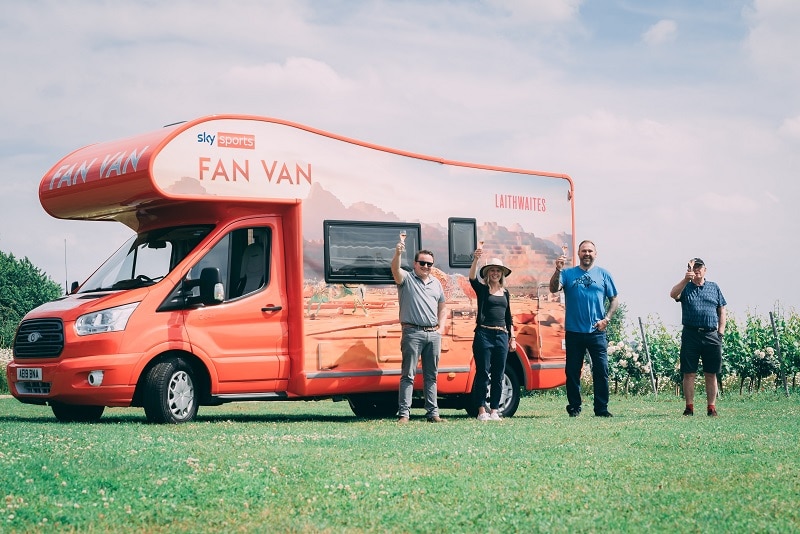 Laithwaites part with Sky Sports’ Fan Van