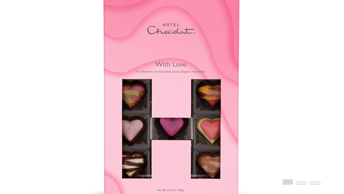 Valentine’s seasonal product innovation: Hotel Chocolat product innovation drives ecommerce (UK)